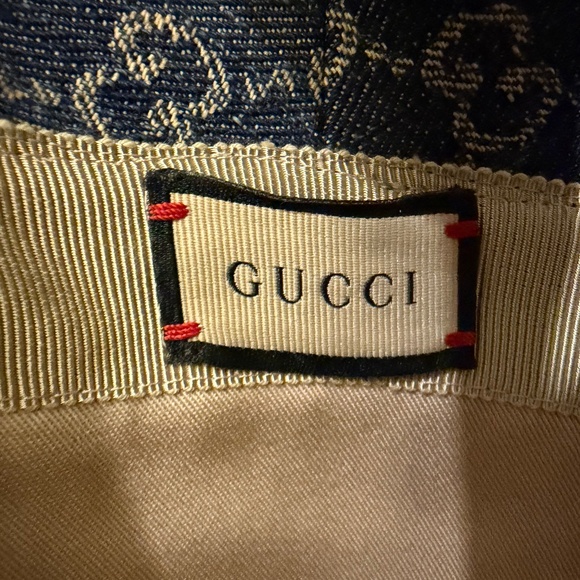 Gucci Denim Monogram Wide-Brim Hat - Picture 3 of 8